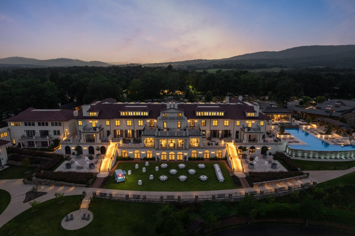 Keswick Hall set amid the Virginia countryside near Charlottesville